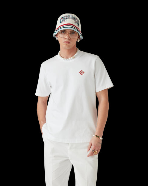 CASABLANCA Diamond Logo Patch T-shirt Mens Apparel